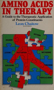 Amino acids in therapy : a guide to the therapeutic application of protein constituents /