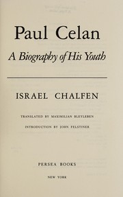 Paul Celan : a biography of his youth /