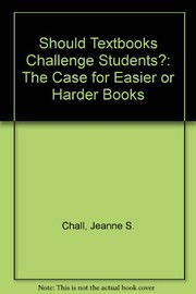 Should textbooks challenge students? : the case for easier or harder textbooks /