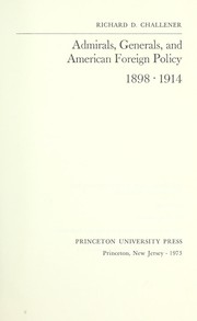 Admirals, generals, and American foreign policy, 1898-1914 /