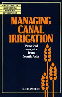 Managing canal irrigation : practical analysis from South Asia /