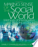 Making sense of the social world : methods of investigation /