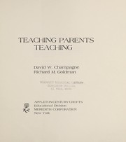 Teaching parents teaching /