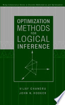 Optimization methods for logical inference /