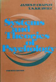 Systems and theories of psychology /