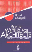 Report writing for architects and project managers /