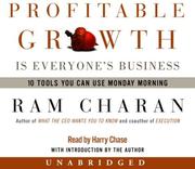 Profitable growth is everyone's business : [10 tools you can use Monday morning] /