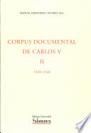 Corpus documental de Carlos V [as printed].