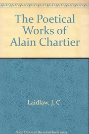 The poetical works of Alain Chartier /