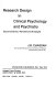 Research design in clinical psychology and psychiatry /