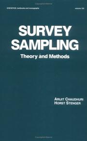 Survey sampling : theory and methods /