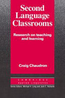 Second language classrooms : research on teaching and learning /
