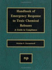 Handbook of emergency response to toxic chemical releases : a guide to compliance /