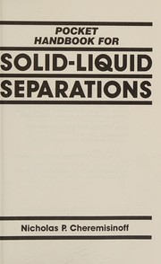 Pocket handbook for solid-liquid separations /