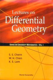 Lectures on differential geometry /