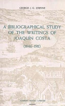 A bibliographical study of the writings of Joaquín Costa, 1846-1911 /