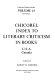 Chicorel index to literary criticism in books--U.S.A., Canada /