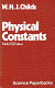 Physical constants; selected for students /