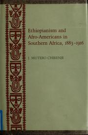 Ethiopianism and Afro-Americans in southern Africa, 1883-1916 /