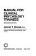 Manual for clinical psychology trainees /