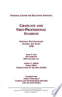 Graduate and first-professional students /
