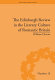 The Edinburgh review in the literary culture of Romantic Britain : mammoth and megalonyx /