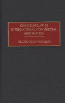 Choice of law in international commercial arbitration /