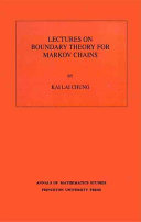 Lectures on boundary theory for Markov chains /