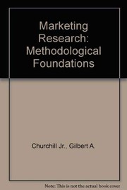 Marketing research : methodological foundations /