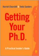 Getting your PhD : a practical insider's guide /