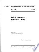 Public libraries in the U.S., 1990 /