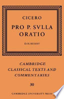 Cicero : pro P. Svlla oratio /