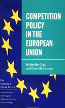 Competition policy in the European union /