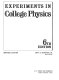 Experiments in college physics /