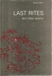 Last rites, and other poems /