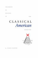 Philosophy of religion in the classical American tradition /