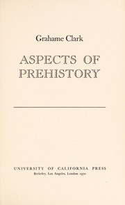 Aspects of prehistory /