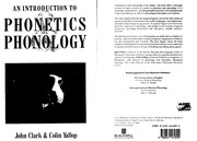 An introduction to phonetics and phonology /