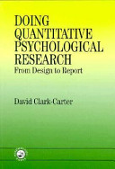Doing quantitative psychological research : from design to report /