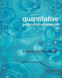 Quantitative psychological research : a student's handbook /