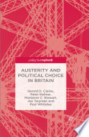 Austerity and political choice in Britain /