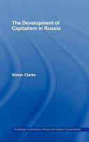 The development of capitalism in Russia /