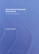 International corporate governance : a comparative approach /