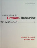 Sociology of deviant behavior /