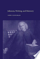 Johnson, writing, and memory /