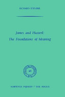 James and Husserl : the foundations of meaning /