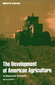 The development of American agriculture : a historical analysis /