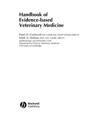 Handbook of evidence-based veterinary medicine /