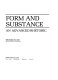 Form and substance, an advanced rhetoric /