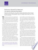 Performance standards for restaurants : a new approach to addressing the obesity Epidemic /